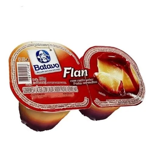 SOB LACT FLAN FRUTAS VERM BATAVO 200G
