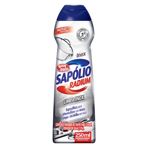 SAPOLIO RADIUM LIMPA INOX 250ML