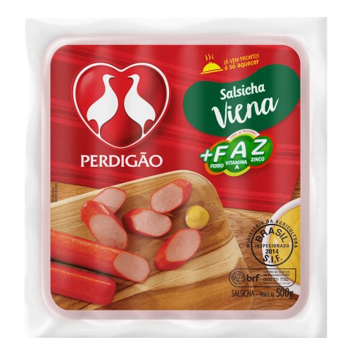 SALSICHA VIENA PERDIGAO 500G