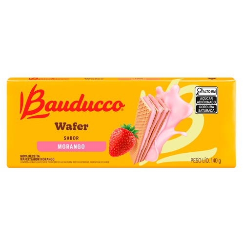 WAFER MORANGO BAUDUCCO 140G