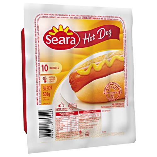 SALSICHA HOT DOG SEARA 500G