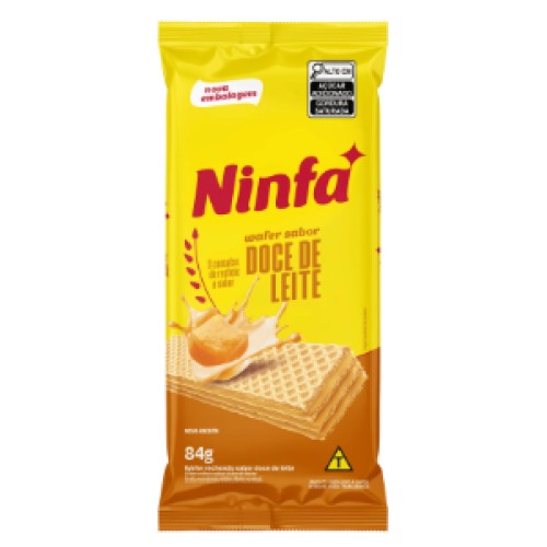 WAFER DOCE DE LEITE NINFA 84G