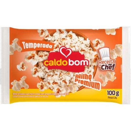 PIPOCA MICRO TEMPERADA CALDO BOM 100G