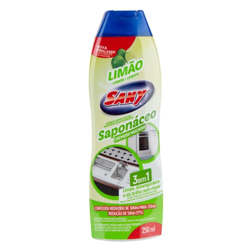 SAPONACEO CREMOSO LIMAO SANY 250ML
