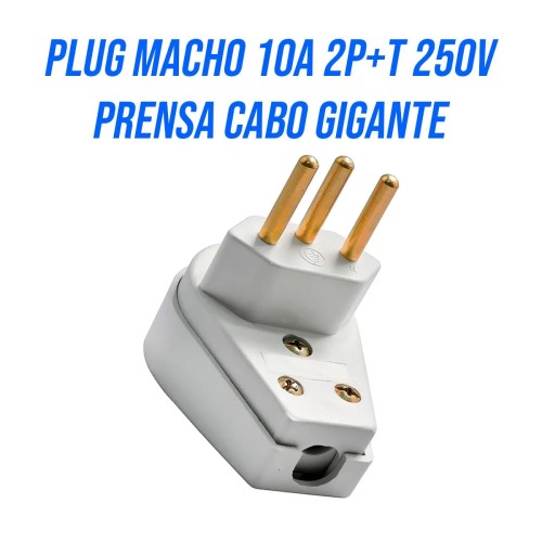 PINO MACHO 10 A 250V PRESTATIVA REF 08