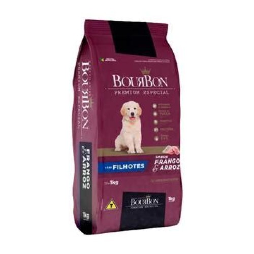 RACAO FRANG/ARROZ FILHOTES BOURBON 1KG