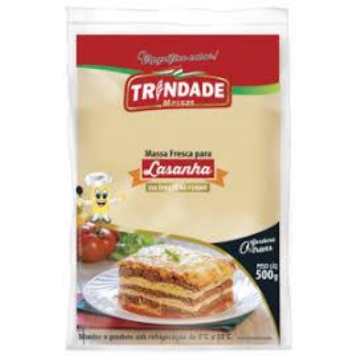 MASSA LASANHA FRESCA TRINDADE 500G