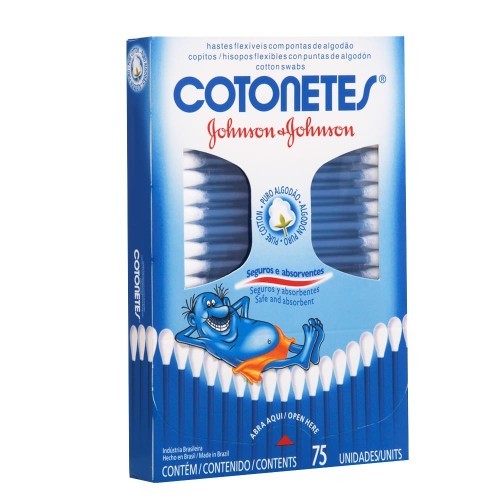 HASTES COTONETES J&JOHNSON 75UN