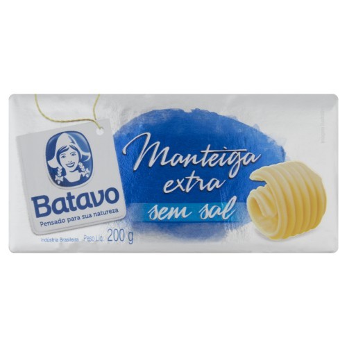 MANTEIGA S/SAL BATAVO TB 200G