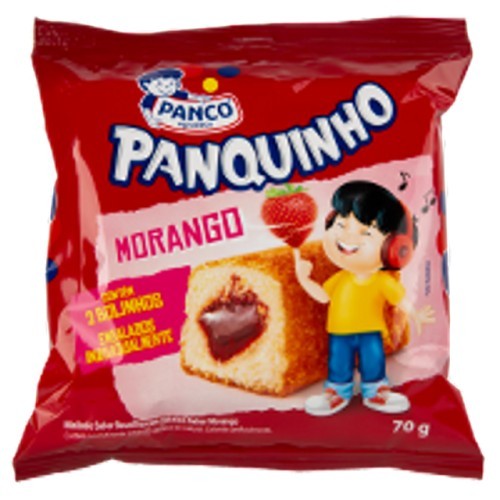 MINI BOLO MORANGO PANQUINHO 70G