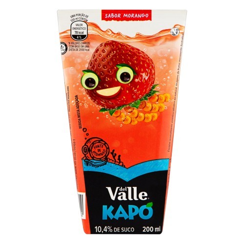 BEB SUCO KAPO MORANGO DEL VALLE 200ML