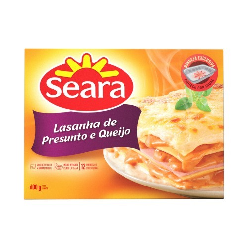 LASANHA PRESUNTO/QUEIJO SEARA 600G