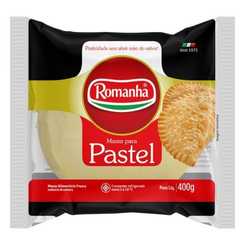 MASSA PASTEL FRESCA ROMANHA 400G