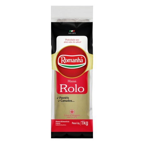 MASSA PASTEL FRESCA ROMANHA 1KG