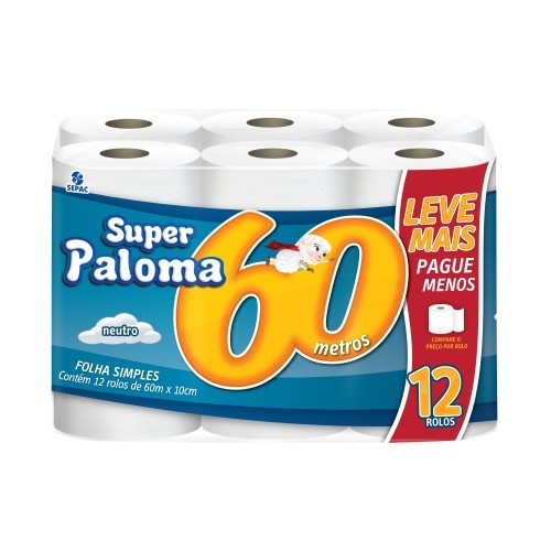 PAP HIG F/SIMPLES PALOMA 12X60M
