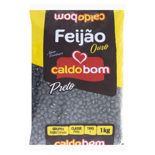 FEIJAO PRETO CALDO BOM 1KG