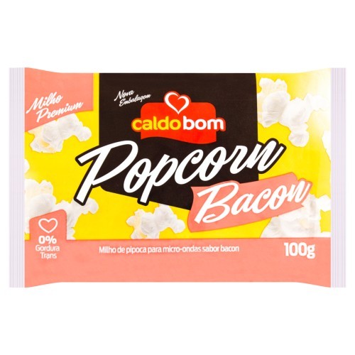 PIPOCA MICRO BACON CALDO BOM 100G