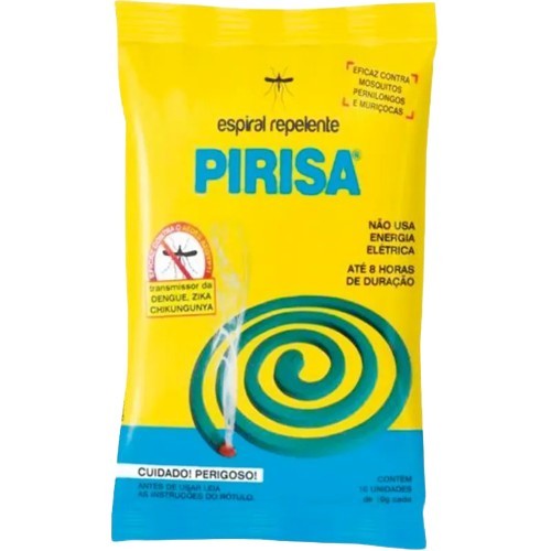 REPELENTE ESPIRAL PIRISA 10UN