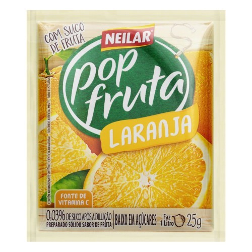 REF PO LARANJA POP FRUTA 25G