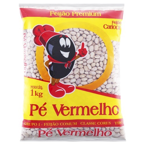FEIJAO BR CARIOCA PE VERMELHO 1KG
