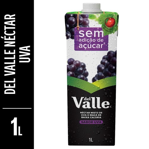 BEB NECTAR UVA DEL VALLE S/ACUCAR 1L