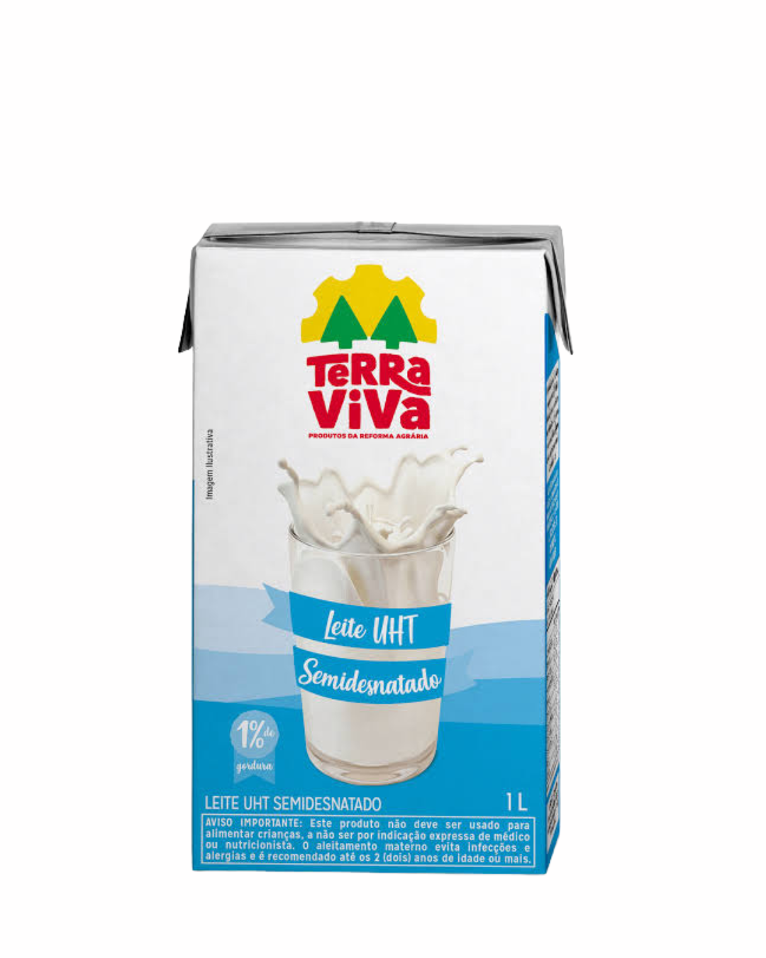 LEITE SEMIDESNATADO TERRA VIVA 1L