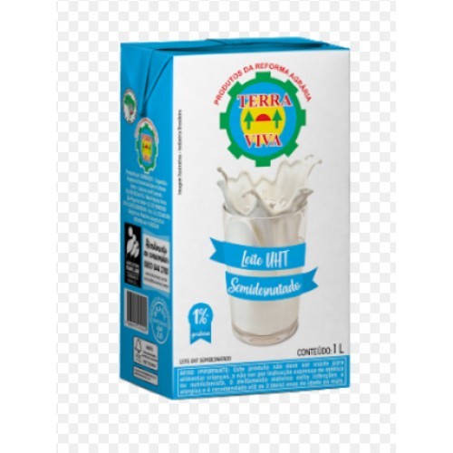 LEITE SEMIDESNATADO TERRA VIVA 1L