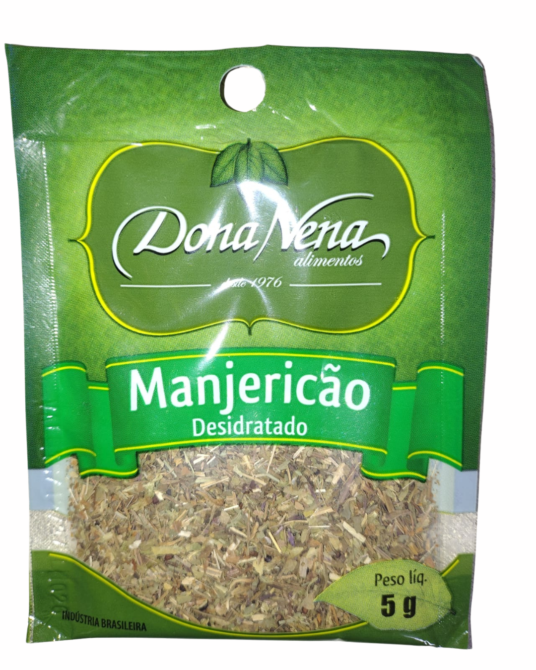 Tempero Manjericao Desidratrado Dona Nena 5g