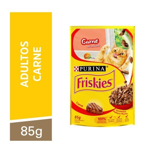 SACHE CARNE AO MOLHO FRISKIES 85G