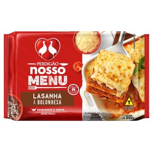 LASANHA BOLONHESA PERDIGAO 600G