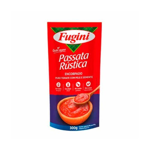 MOLHO PASSATA RUSTICA FUGINI 300G