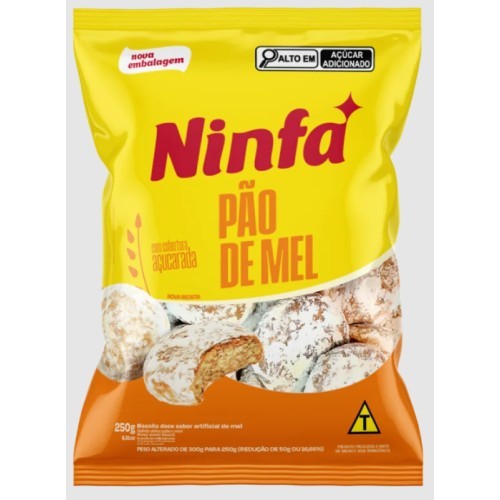 BISC PAO DE MEL NINFA 250G