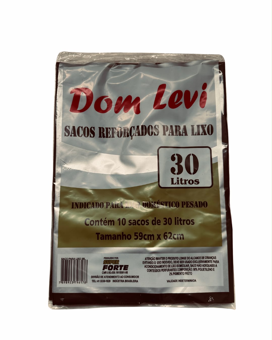 Sacos Lixo Dom Levi 30L 10un