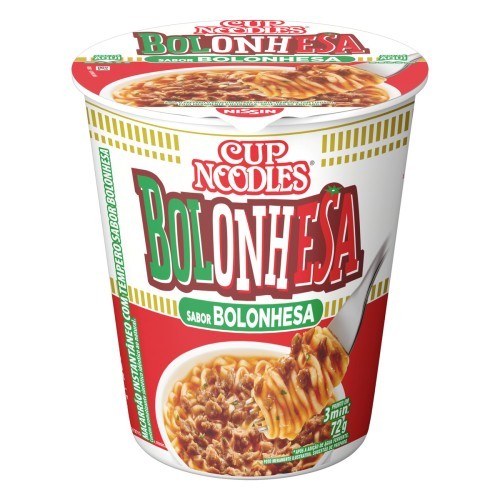 CUP NOODLES BOLONHESA NISSIN 72G