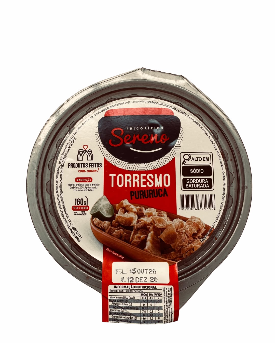 Torresmo Pururuca Sereno 160g