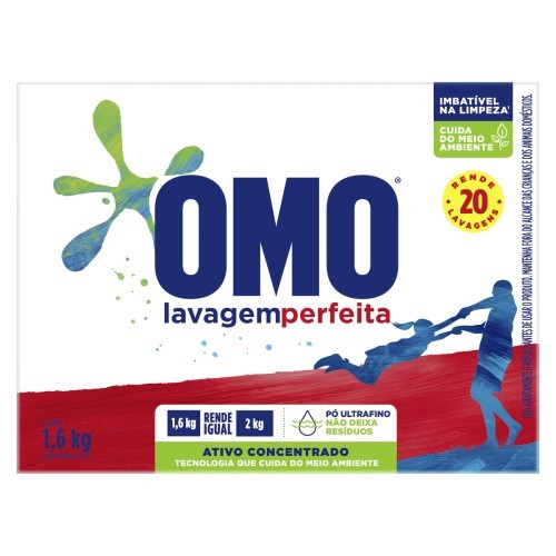 LAVA ROUPAS LAV PERFEITA OMO 1.6KG
