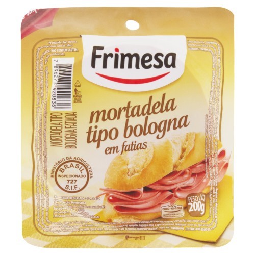 MORTADELA TP BOLOGNA FAT FRIMESA 200G