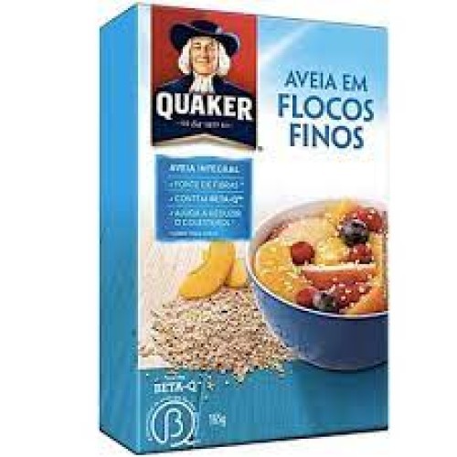 AVEIA EM FLOCOS FINOS QUAKER 165G