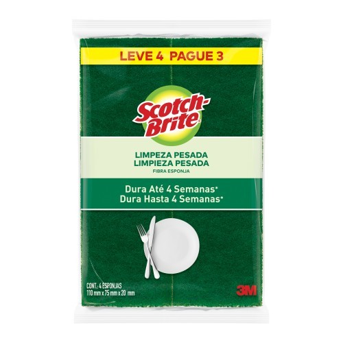 ESPONJA SCOTCH BRITE C/4UN