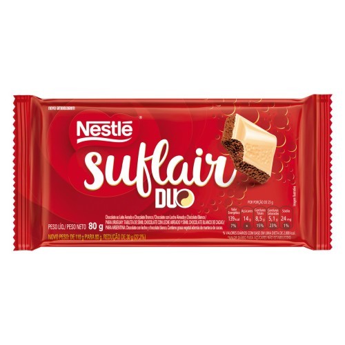 CHOC DUO SUFLAIR 80G