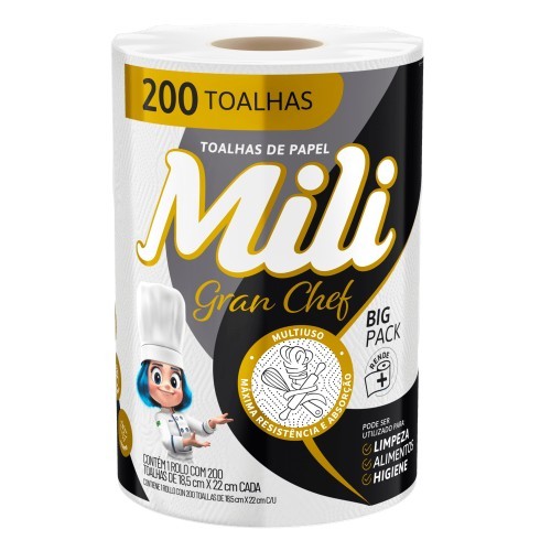 PAPEL TOALHA GRAN CHEF MILI 1UN 200F