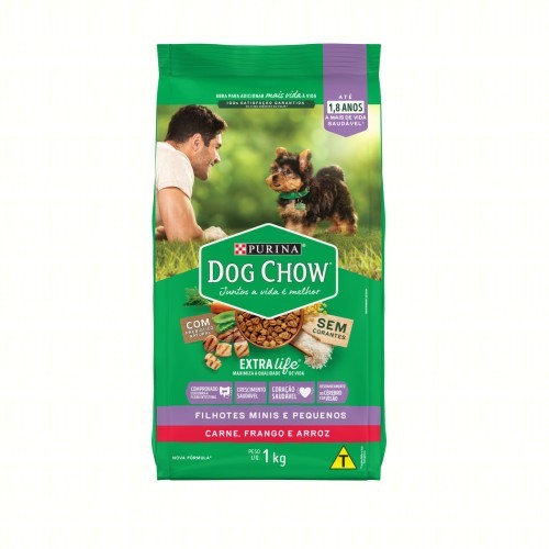 RACAO FILHOT CAR/ARZ E FRA DOGCHOW 1KG