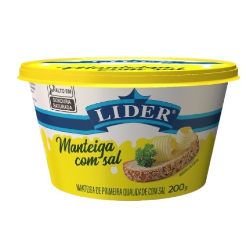 MANTEIGA C/SAL LIDER 200G