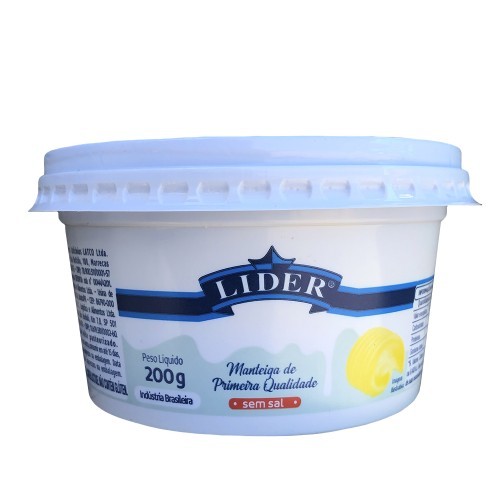MANTEIGA S/SAL LIDER 200G
