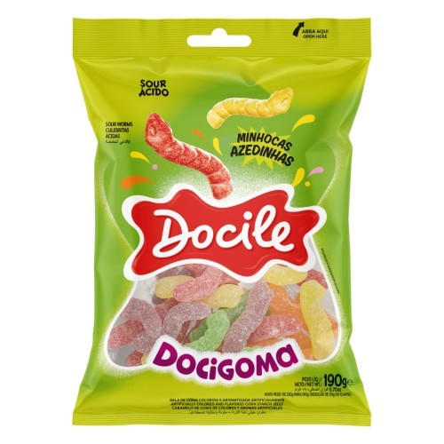 BALA GOMA MINHOCAS AZED DOCILE 190G