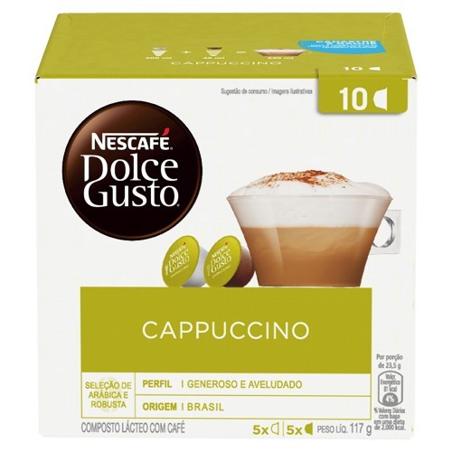 CAPSULA NESCAFE DOLCE G CAPPUC 117G 10CAP