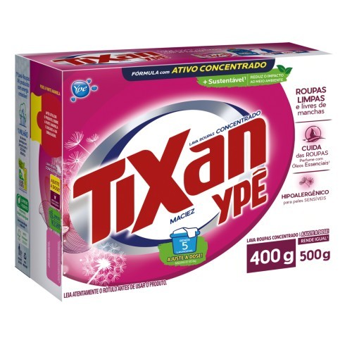 LAVA ROUPAS CONCEN MACIEZ TIXAN YPE 400G