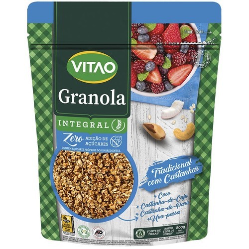 GRANOLA TRAD C/CASTAN INTEG VITAO 800G