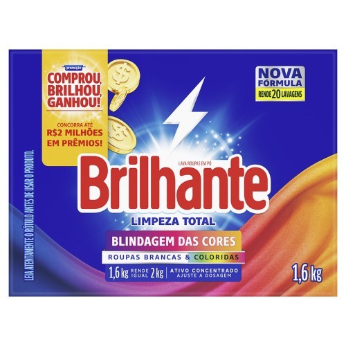 LAVA ROUPAS PO BLIND DAS CORES BRILHANTE 1,6KG