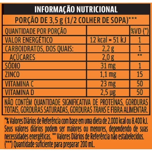 REF PO 100% VIT LARANJA TANG 18G